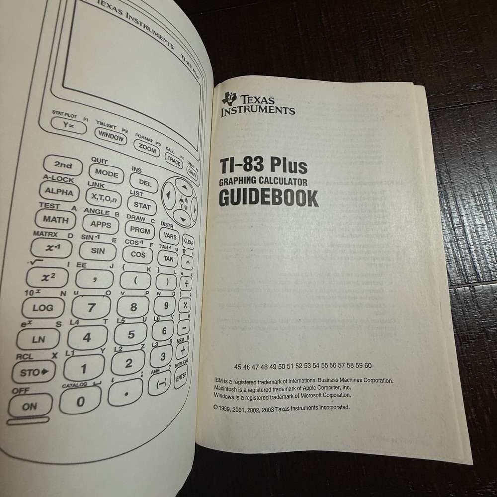 Texas Instruments TI-83 Plus Graphing Calculator Guidebook English - Picture 6 of 6